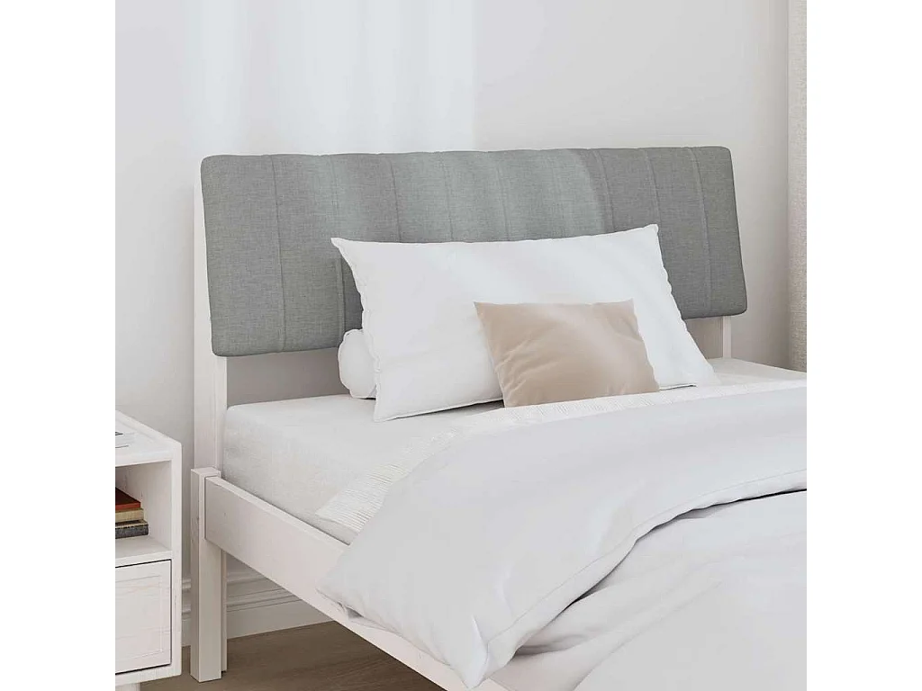 Cabeceira estofada Cinzento-claro 100 cm