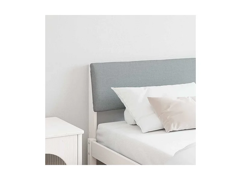 Cabeceira estofada Cinzento-claro 180 cm