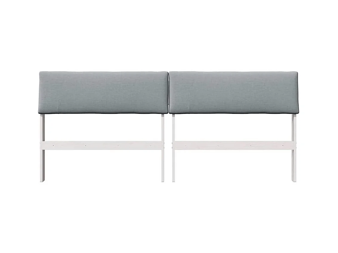 Cabeceira estofada Cinzento-claro 180 cm