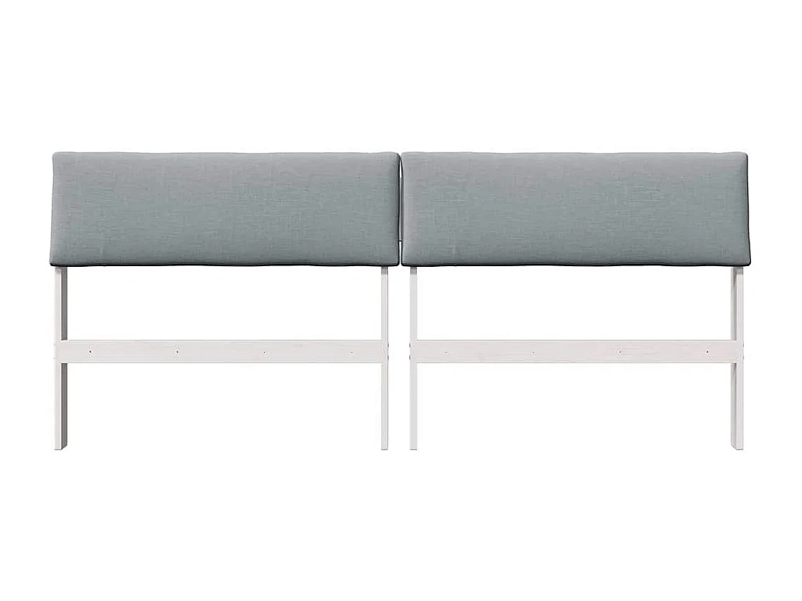 Cabeceira estofada Cinzento-claro 180 cm