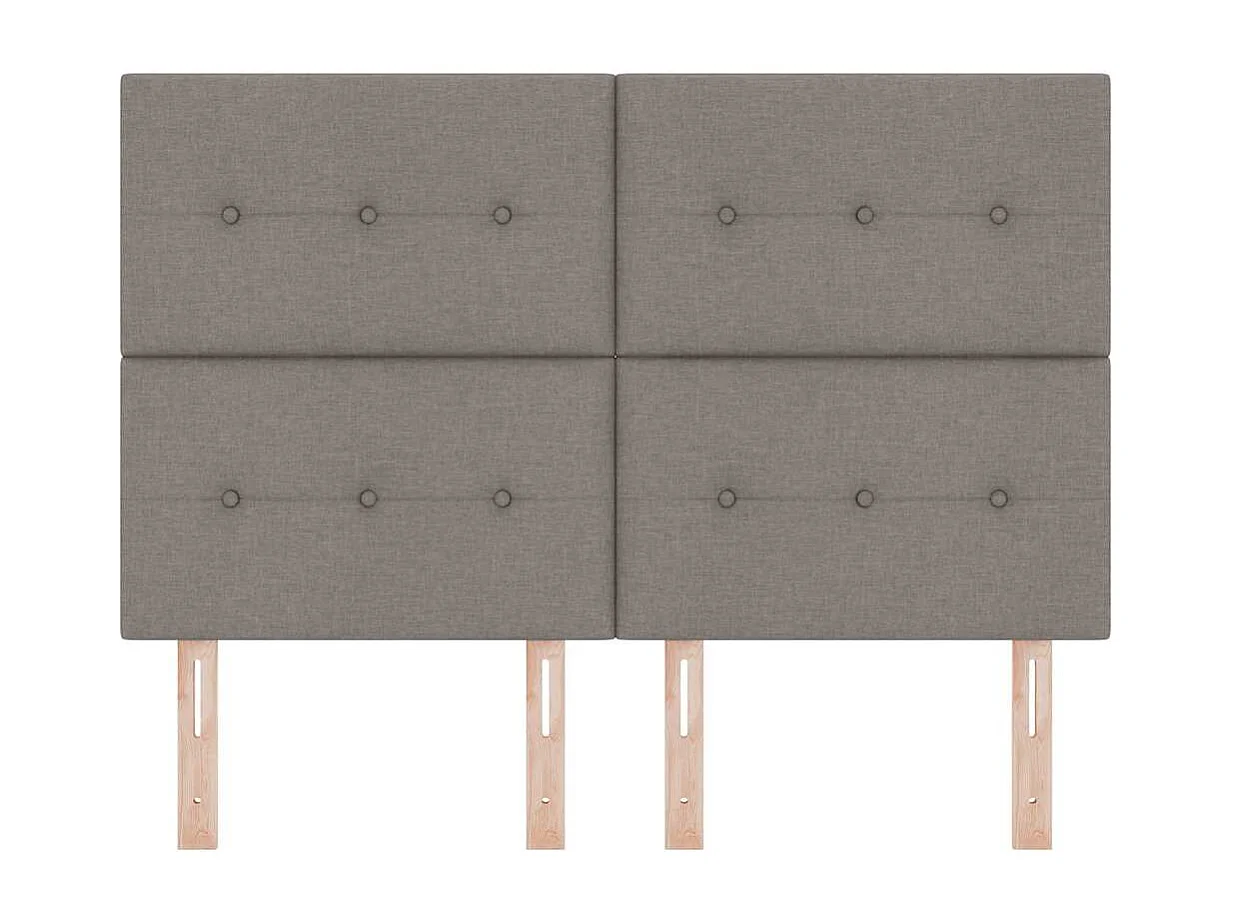 Tête de lit Hauteur réglable Manuel Taupe 160 cm tissu