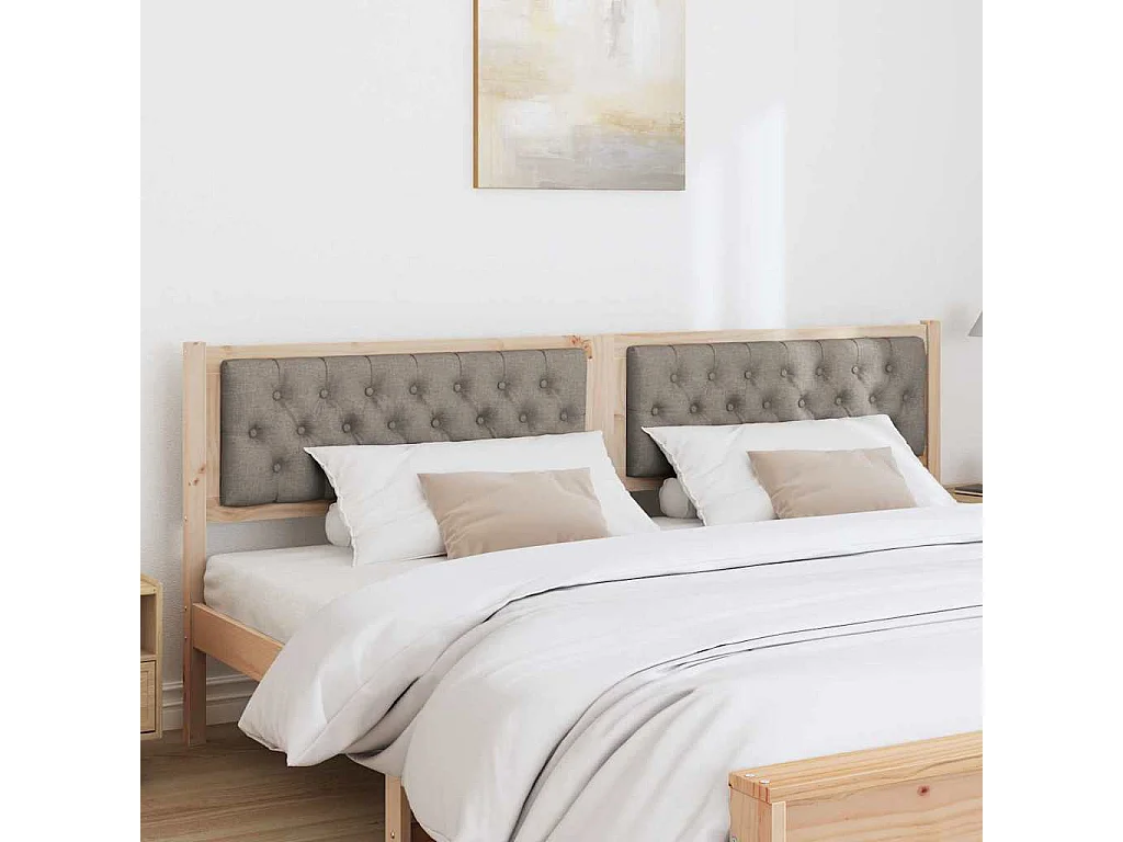Tête de lit Autre Marron et taupe 200 cm Bois massif en pin