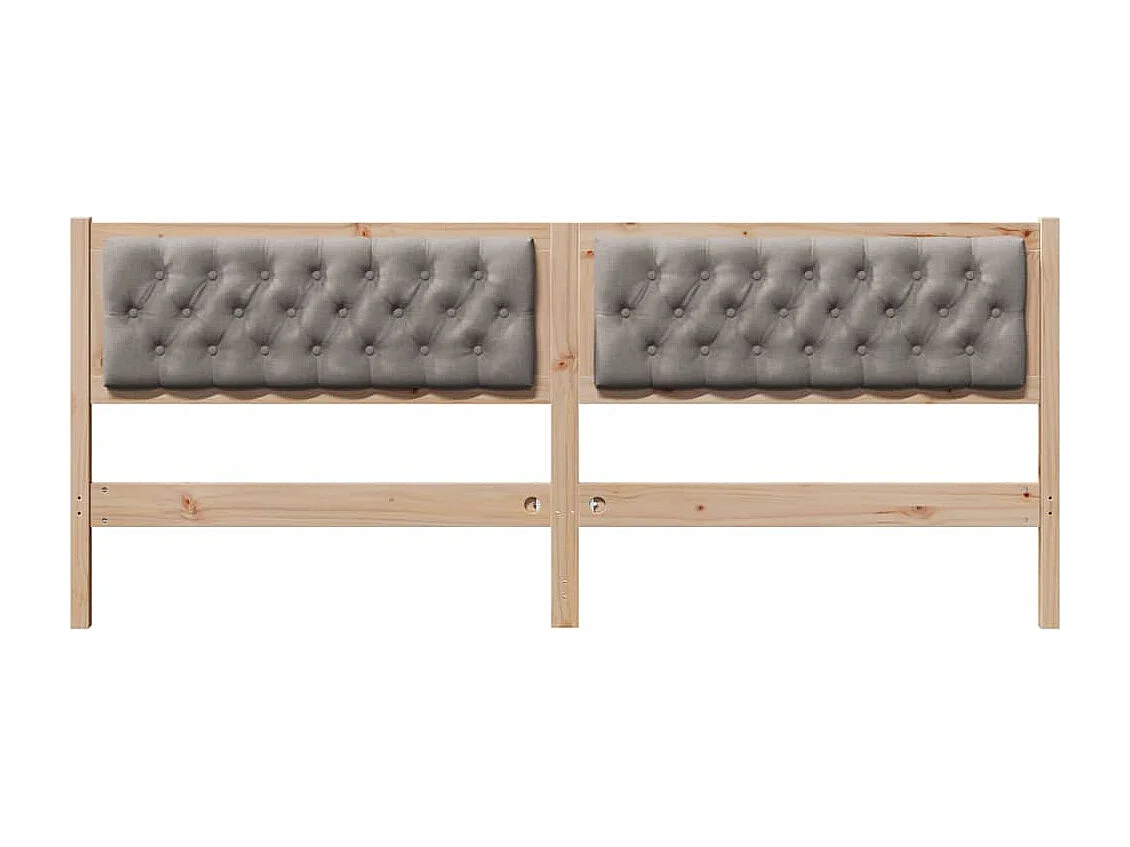 Tête de lit Autre Marron et taupe 200 cm Bois massif en pin