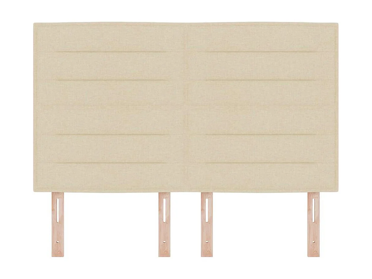 Tête de lit LED avec des lumières à LED Crème 144 cm tissu