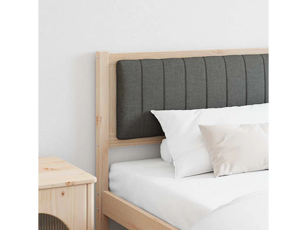 Tête de lit capitonnée avec tête de lit Marron 200 cm