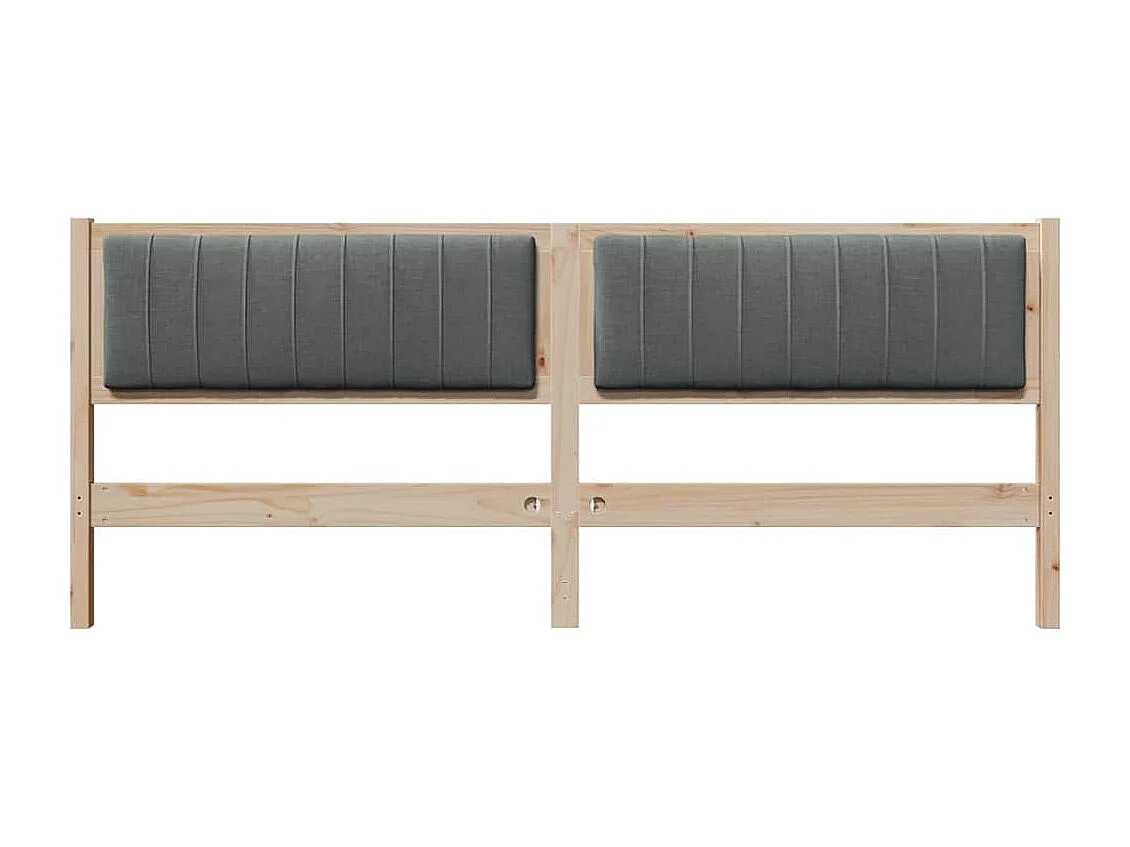 Tête de lit capitonnée avec tête de lit Marron 200 cm