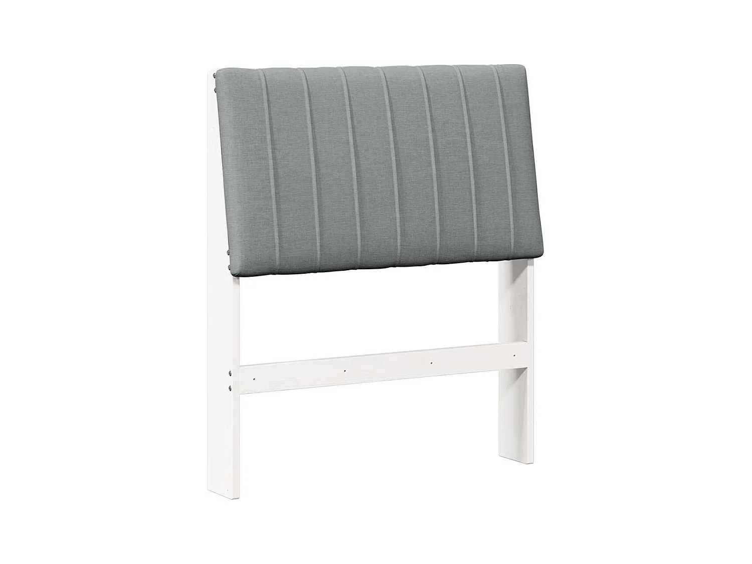 Cabeceira estofada Cinzento-claro 75 cm