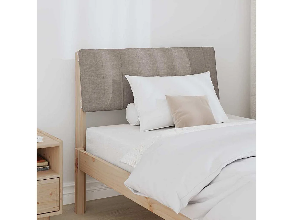 Cabeceira estofada Cinzento-acastanhado 75 cm