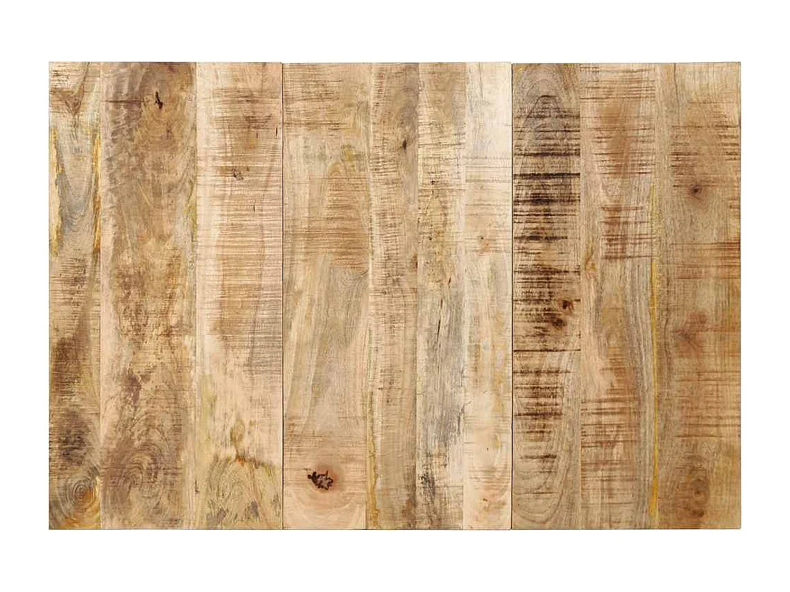 Cabecero de cama 120 cm madera maciza de mango rugoso