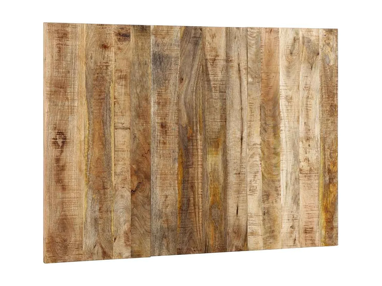 Cabecero de cama 120 cm madera maciza de mango rugoso