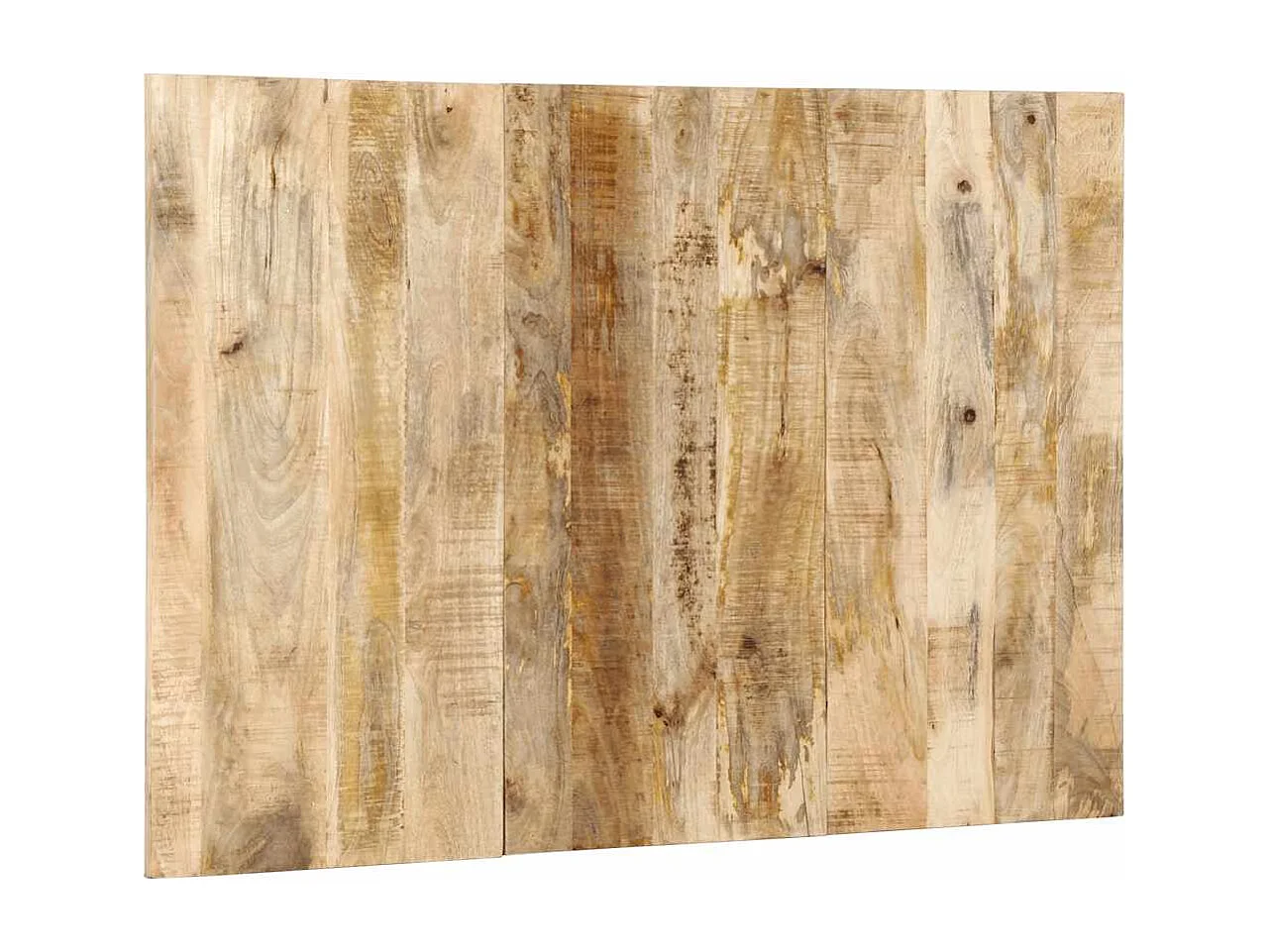 Cabecero de cama 120 cm madera maciza de mango rugoso