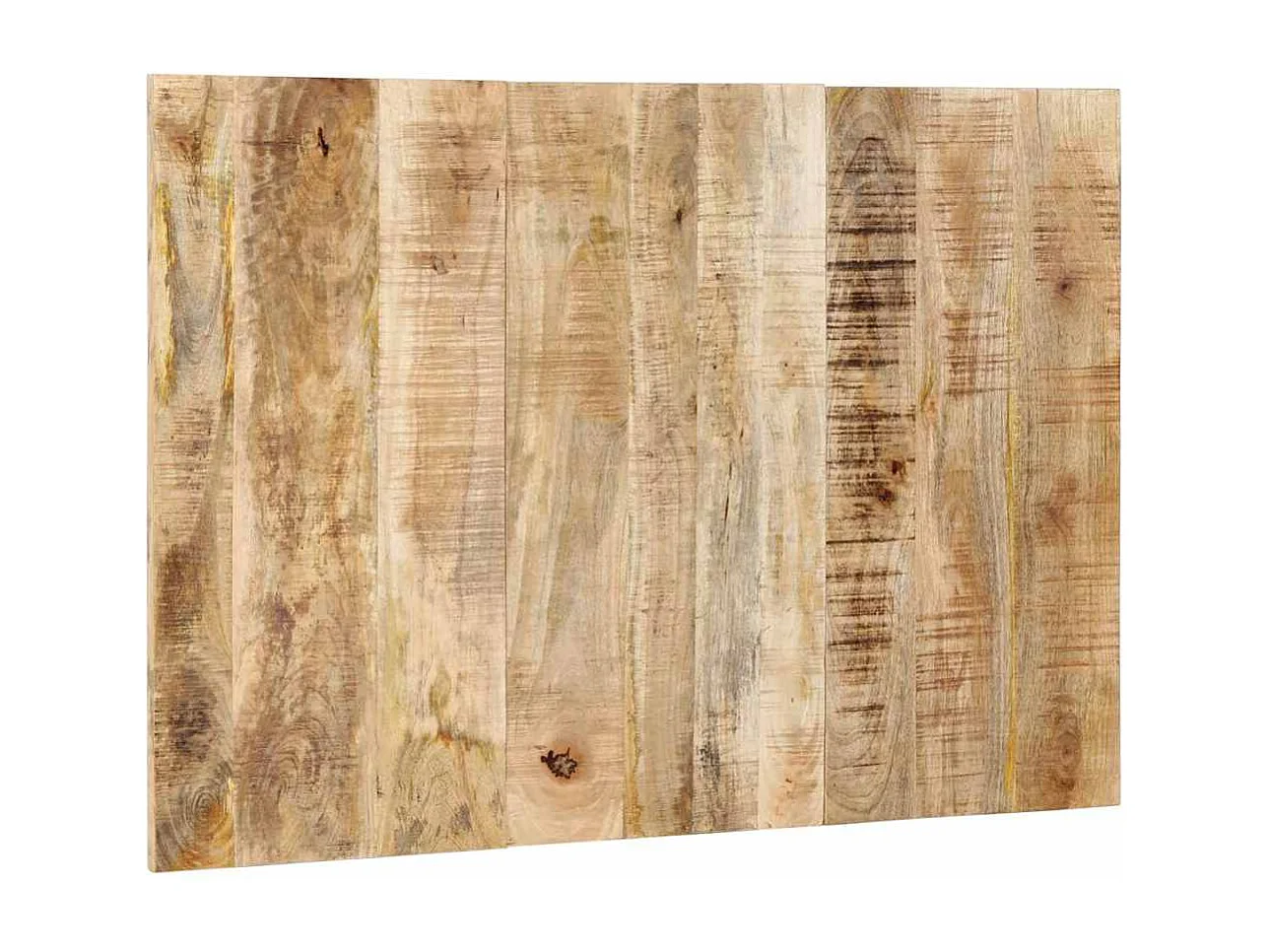 Cabecero de cama 120 cm madera maciza de mango rugoso