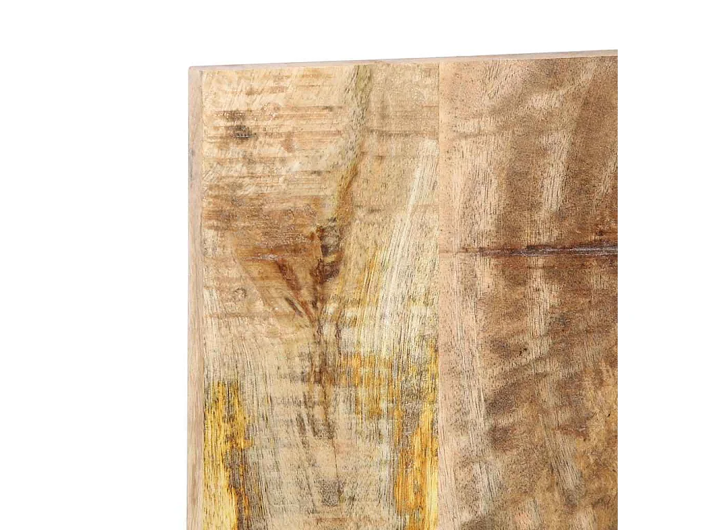 Cabecero de cama 120 cm madera maciza de mango rugoso