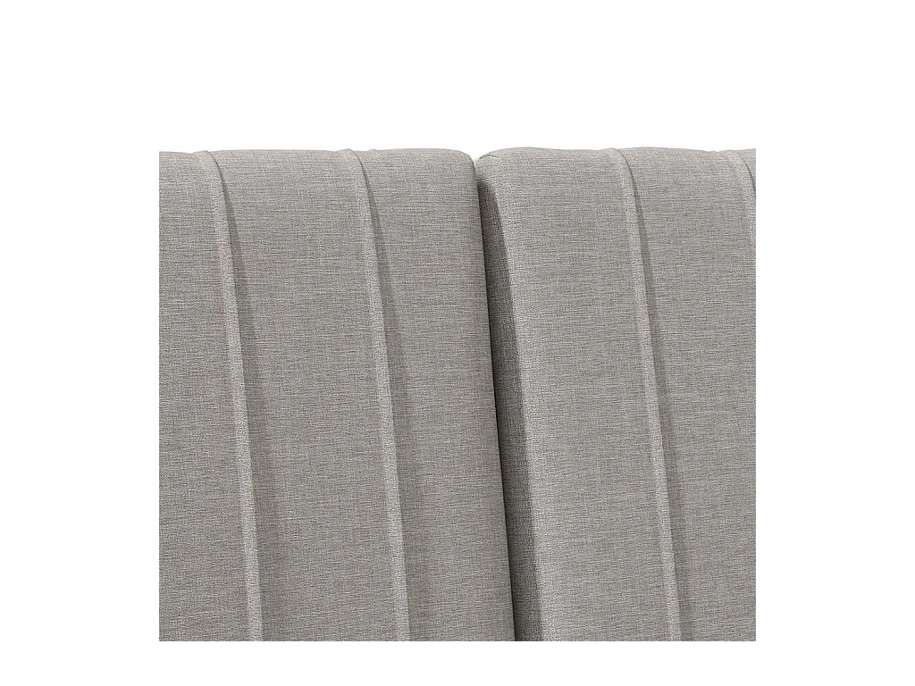 Tête de lit capitonnée Taupe 200 cm Pin massif
