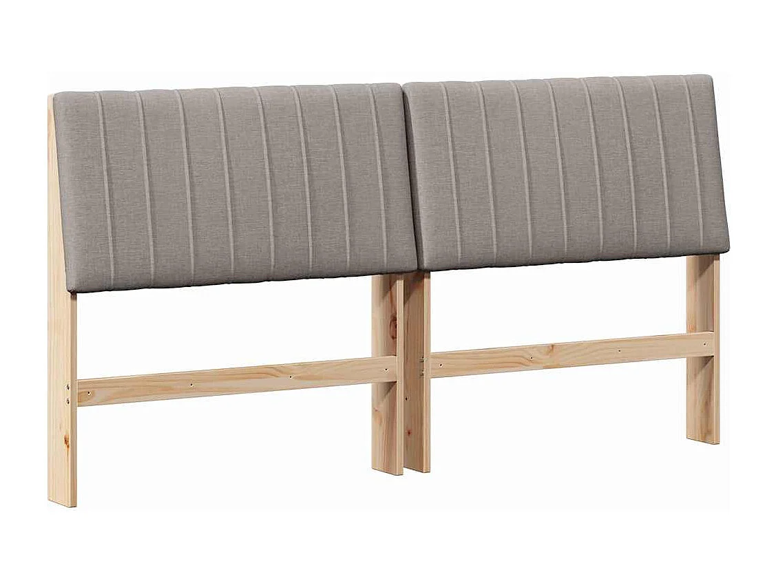 Cabeceira estofada Cinzento-acastanhado 200 cm