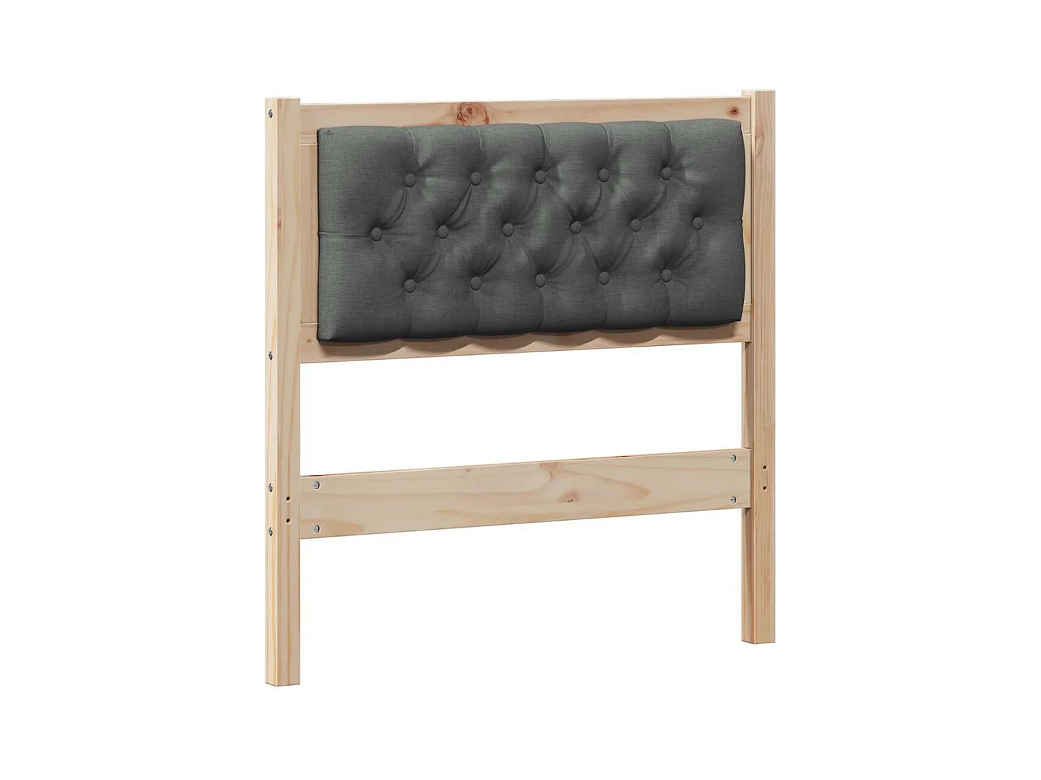 Cabeceira Outros castanho e cinzento-escuro 80 cm