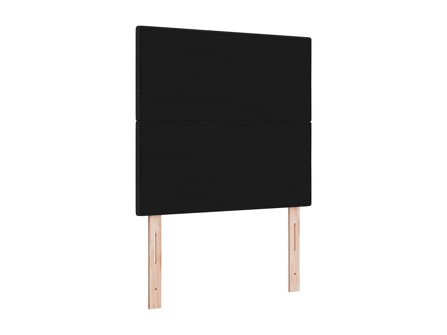 Cabecero LED con luces de tiras LED Manual Negro 90 cm tela