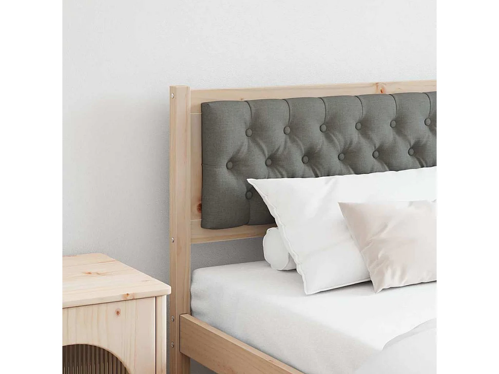 Tête de lit marron et gris foncé 200 cm Bois massif en pin