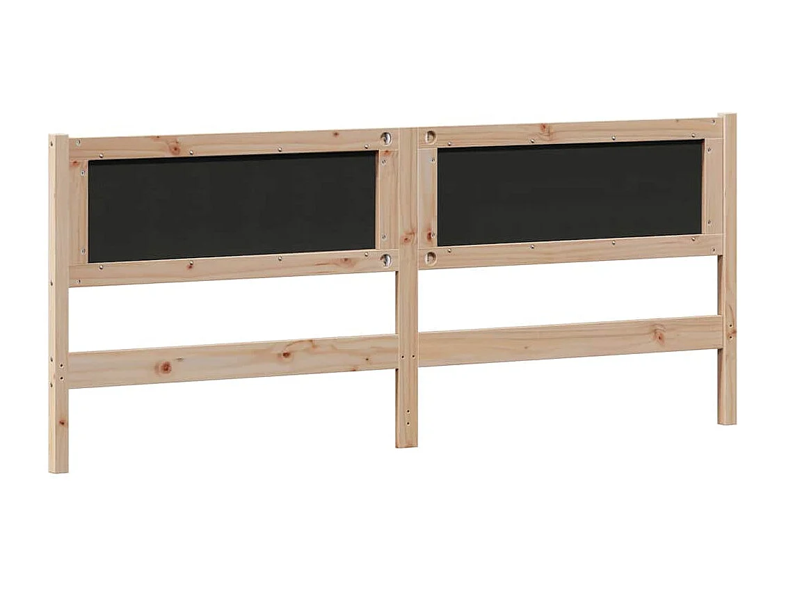 Tête de lit marron et gris foncé 200 cm Bois massif en pin