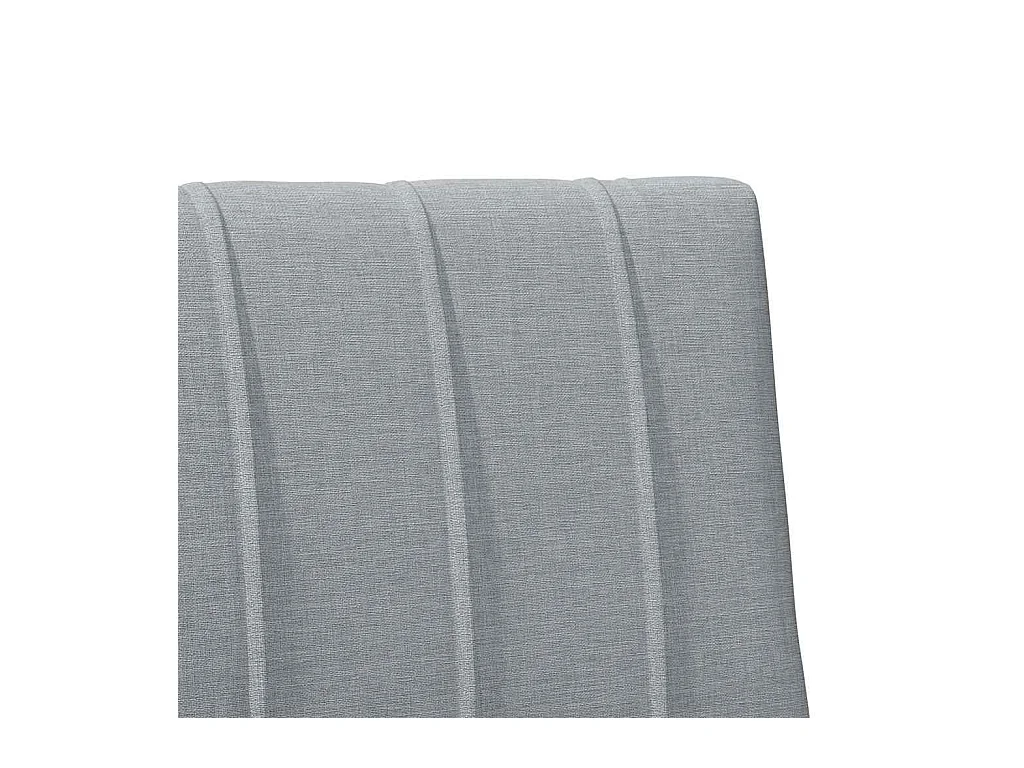 Tête de lit capitonnée Gris clair 80 cm Pin massif