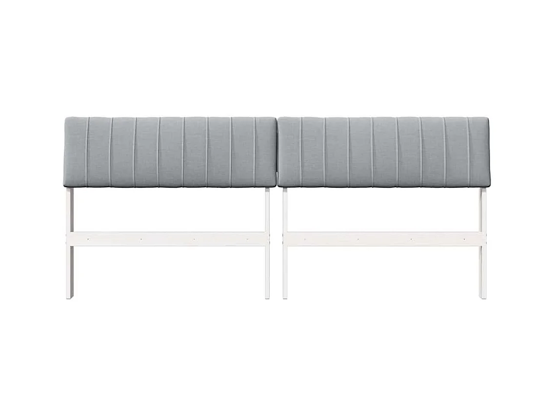 Cabeceira estofada Cinzento-claro 180 cm