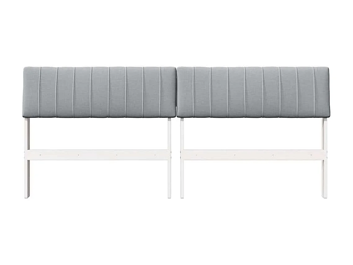 Cabeceira estofada Cinzento-claro 180 cm