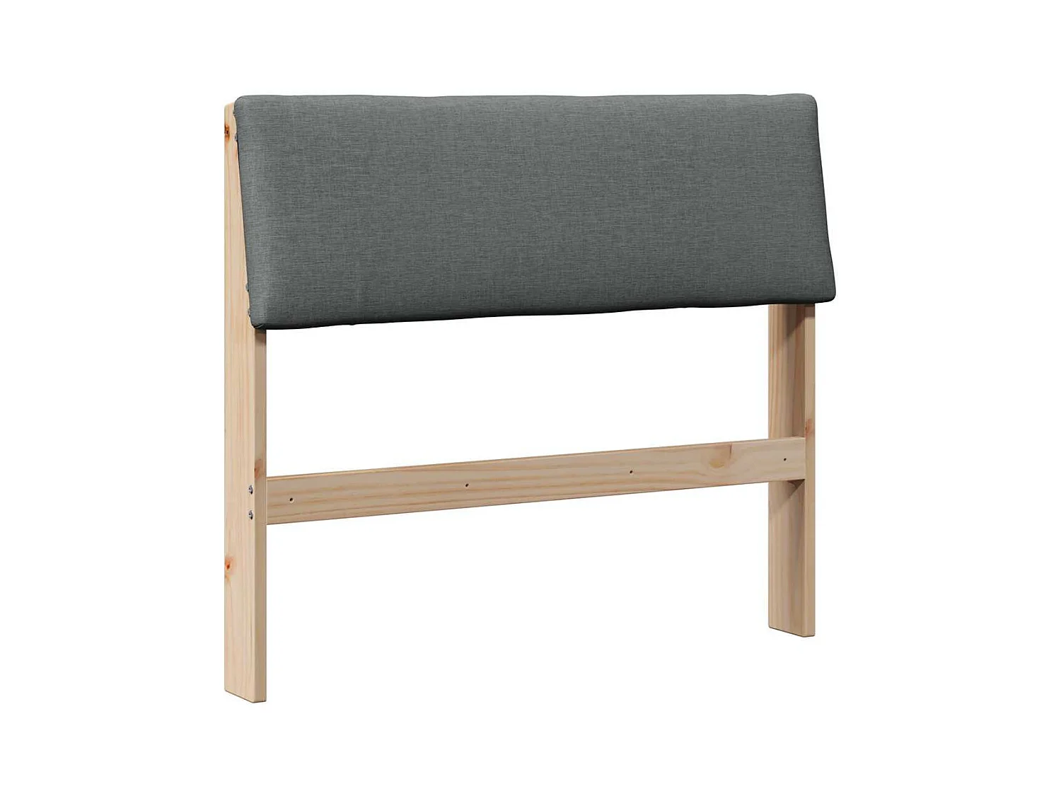 Cabeceira estofada Cinza Escuro 90 cm