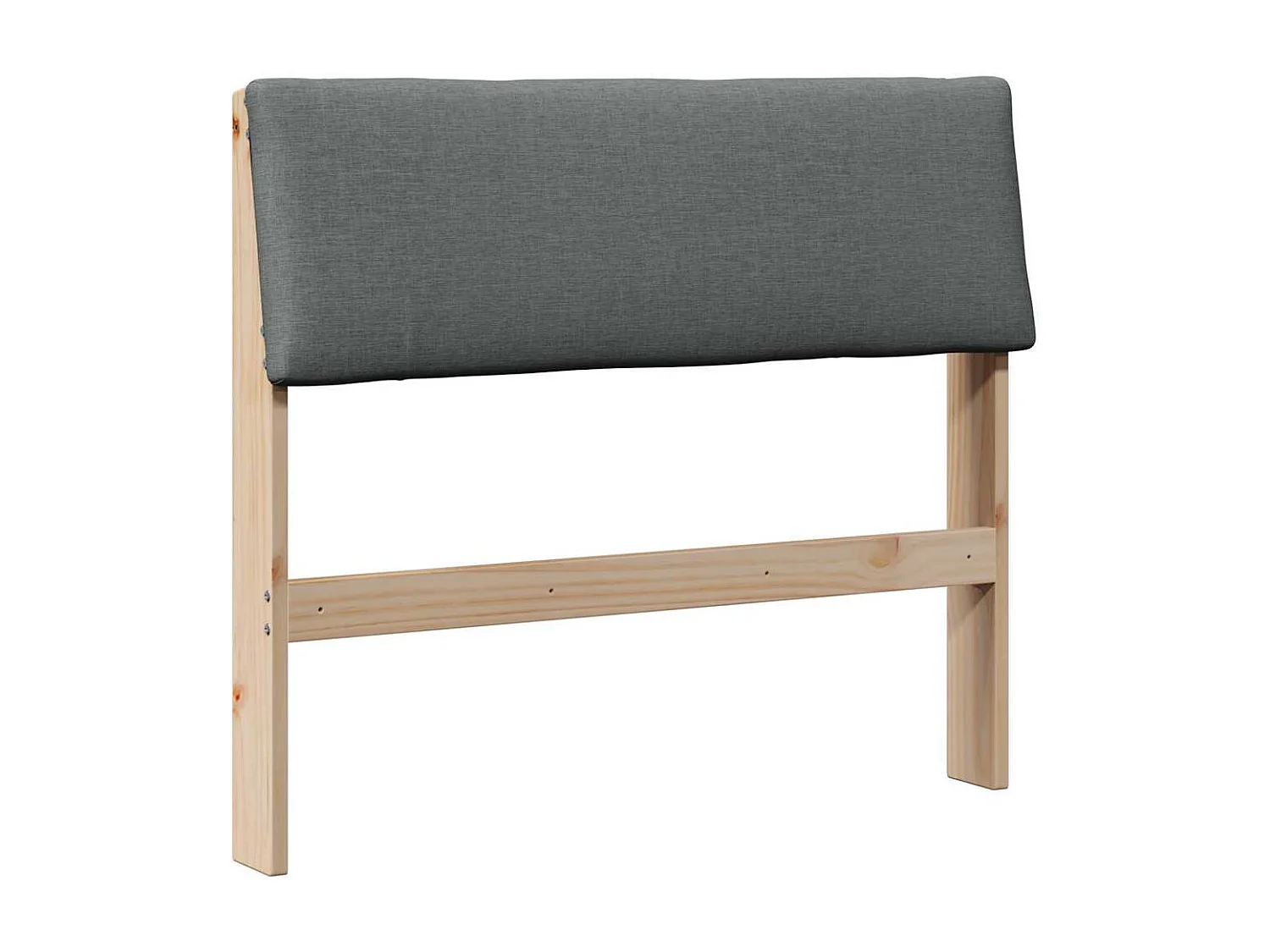 Cabeceira estofada Cinza Escuro 90 cm