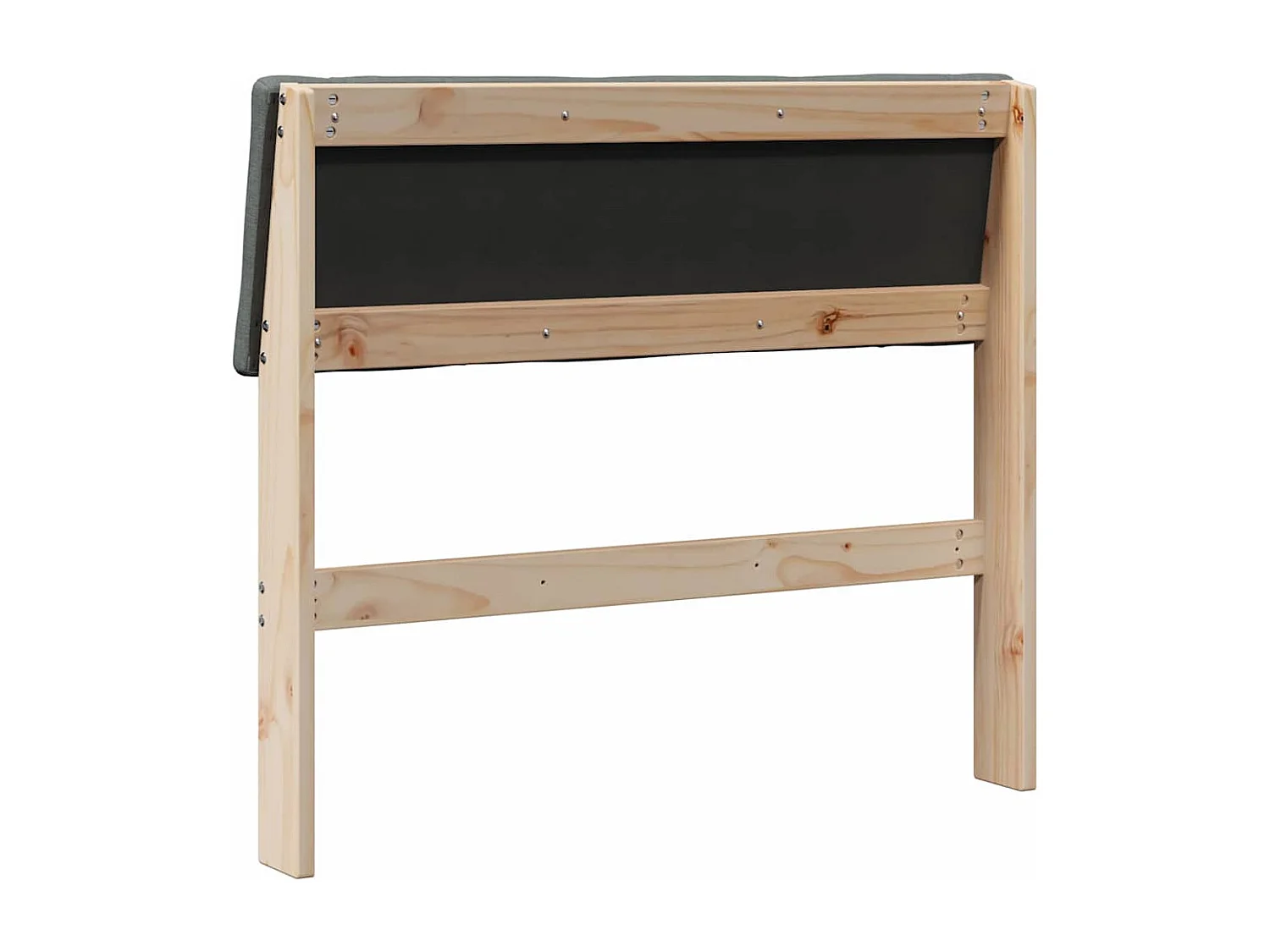 Cabeceira estofada Cinza Escuro 90 cm