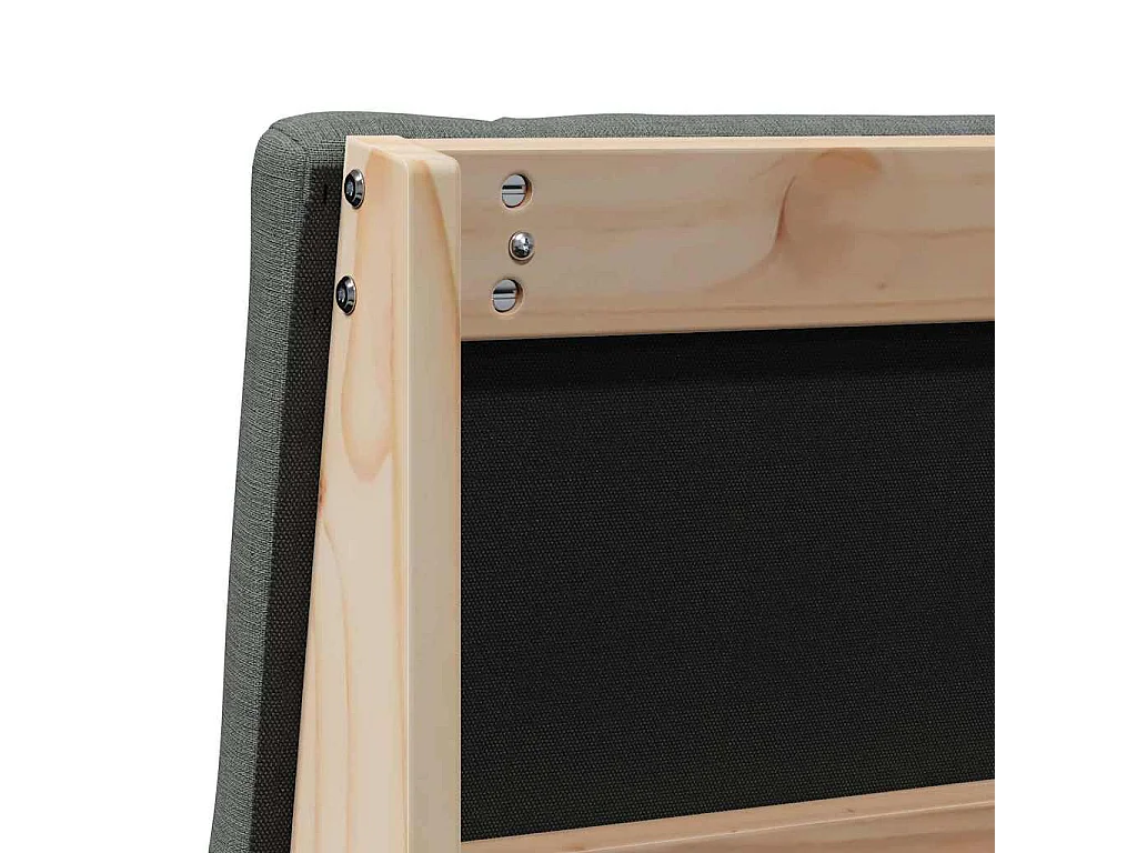 Cabeceira estofada Cinza Escuro 90 cm