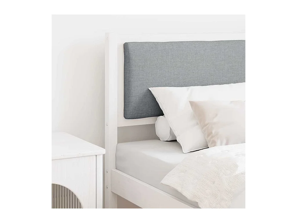 Cabeceira Outros Branco 75 cm Madeira de pinho maciça