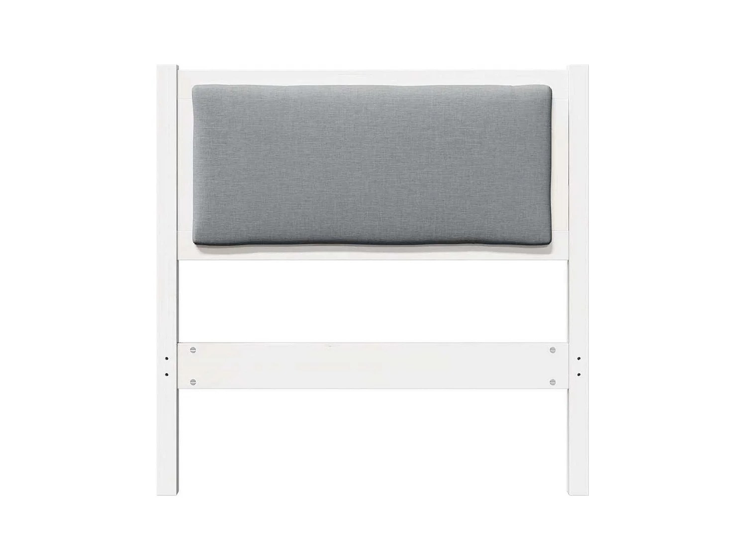 Cabeceira Outros Branco 75 cm Madeira de pinho maciça