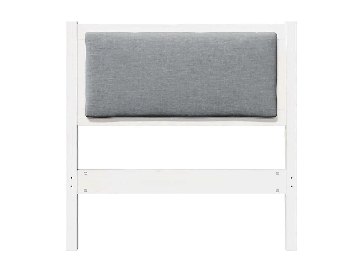 Cabeceira Outros Branco 75 cm Madeira de pinho maciça