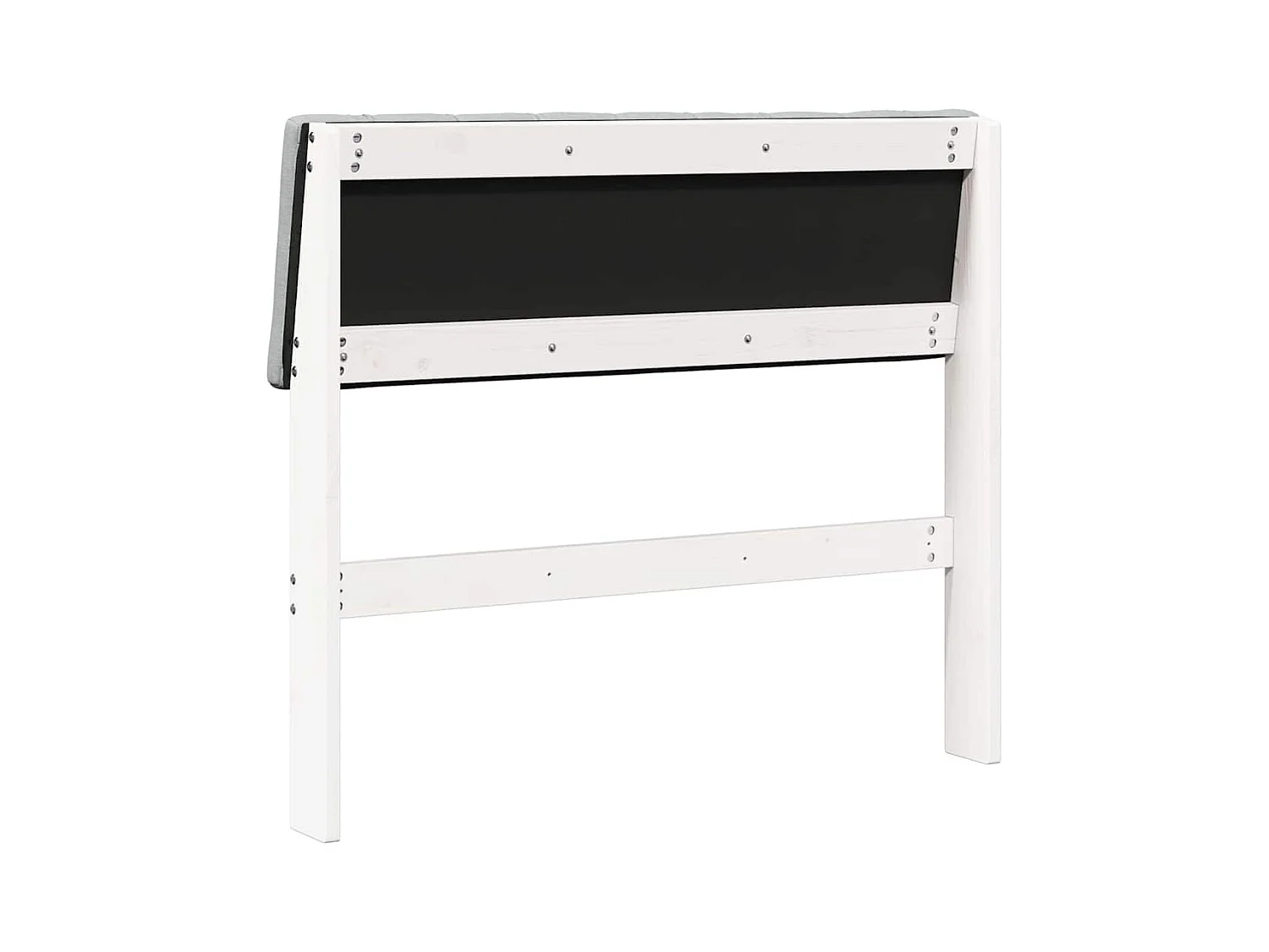 Cabeceira estofada Cinzento-claro 90 cm