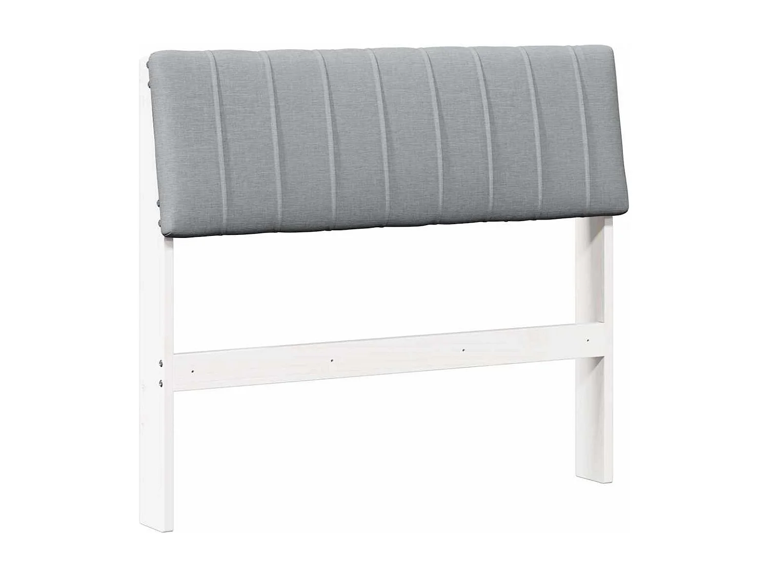 Cabeceira estofada Cinzento-claro 90 cm