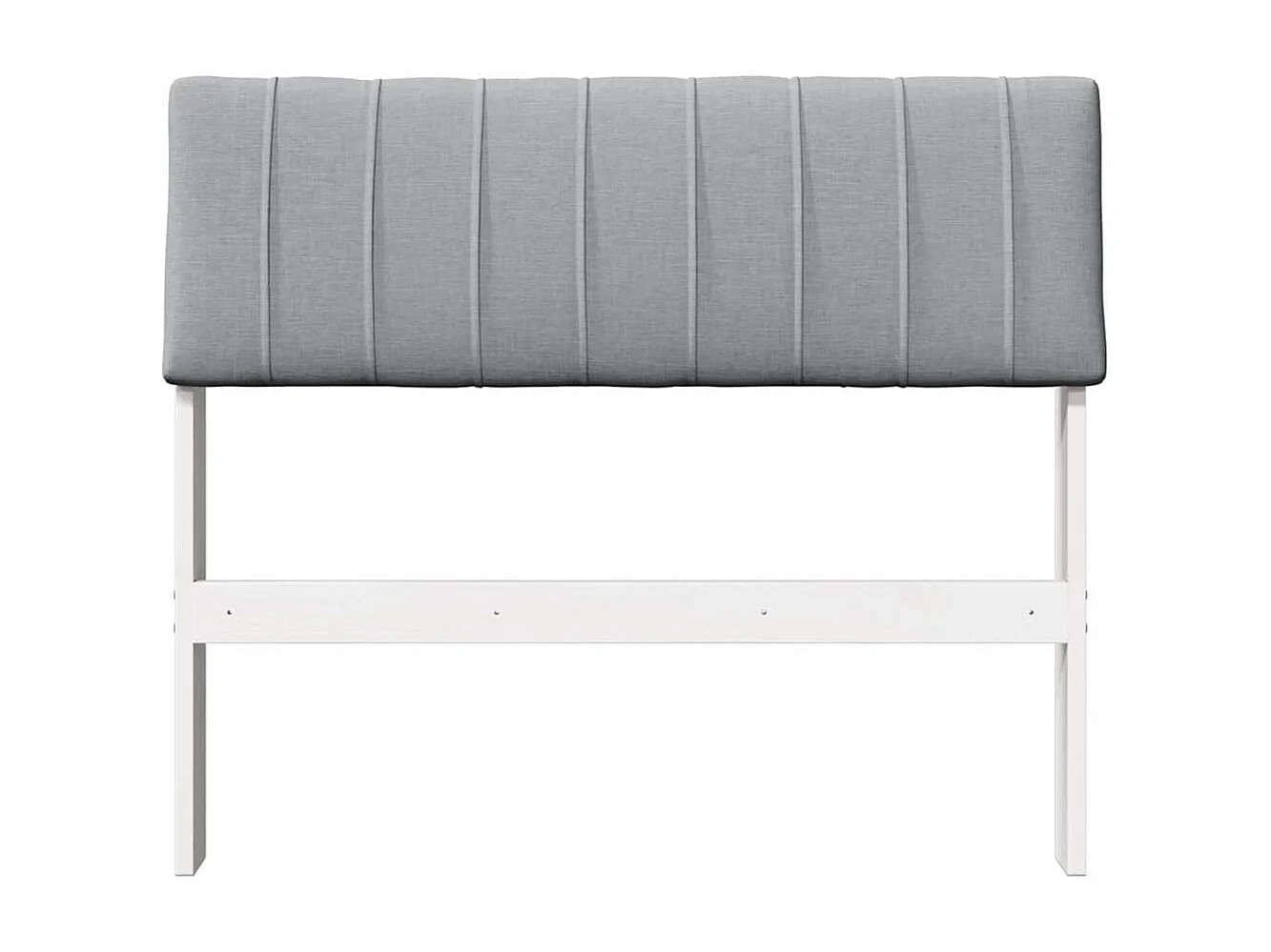 Cabeceira estofada Cinzento-claro 90 cm