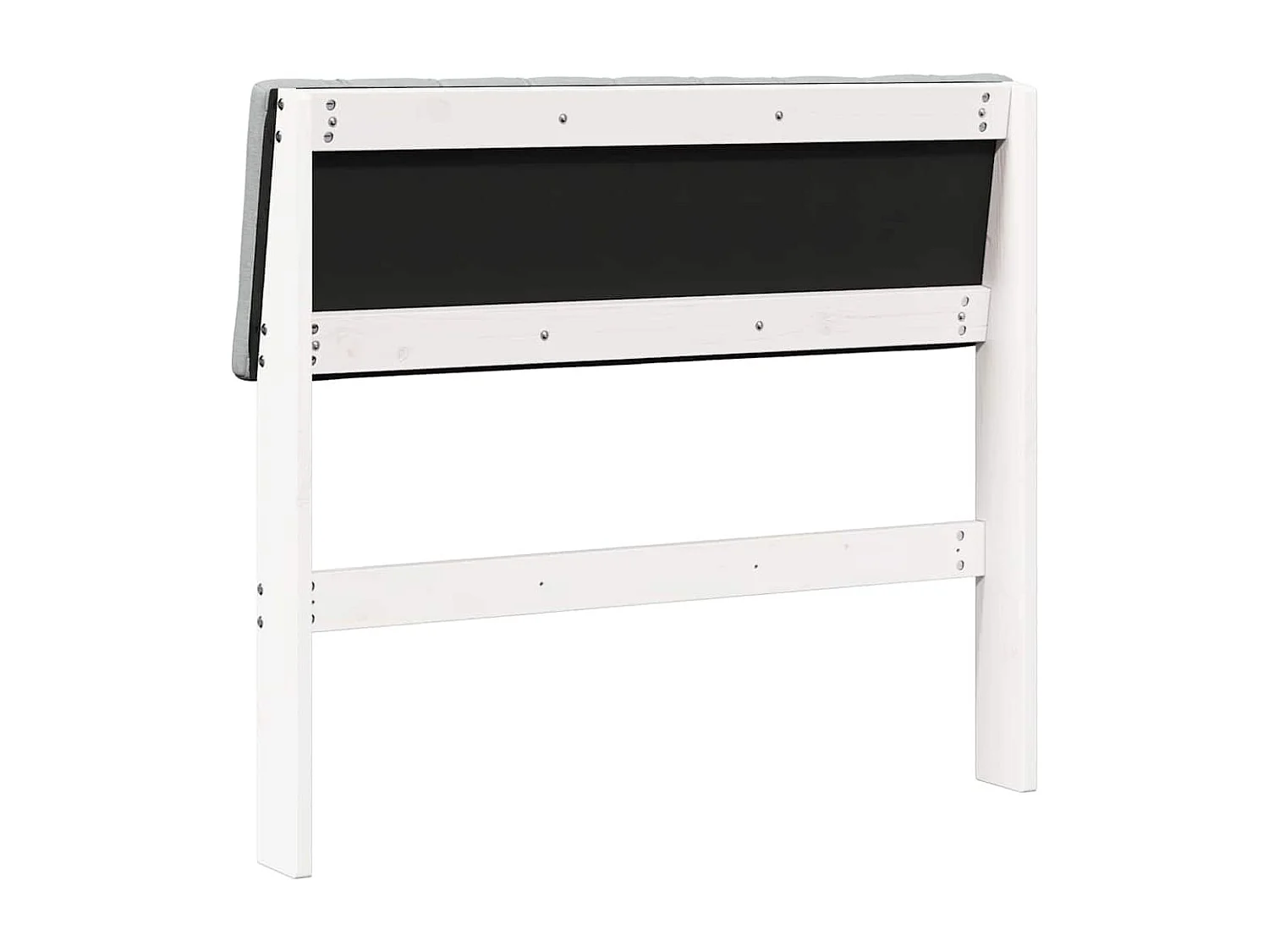 Cabeceira estofada Cinzento-claro 90 cm