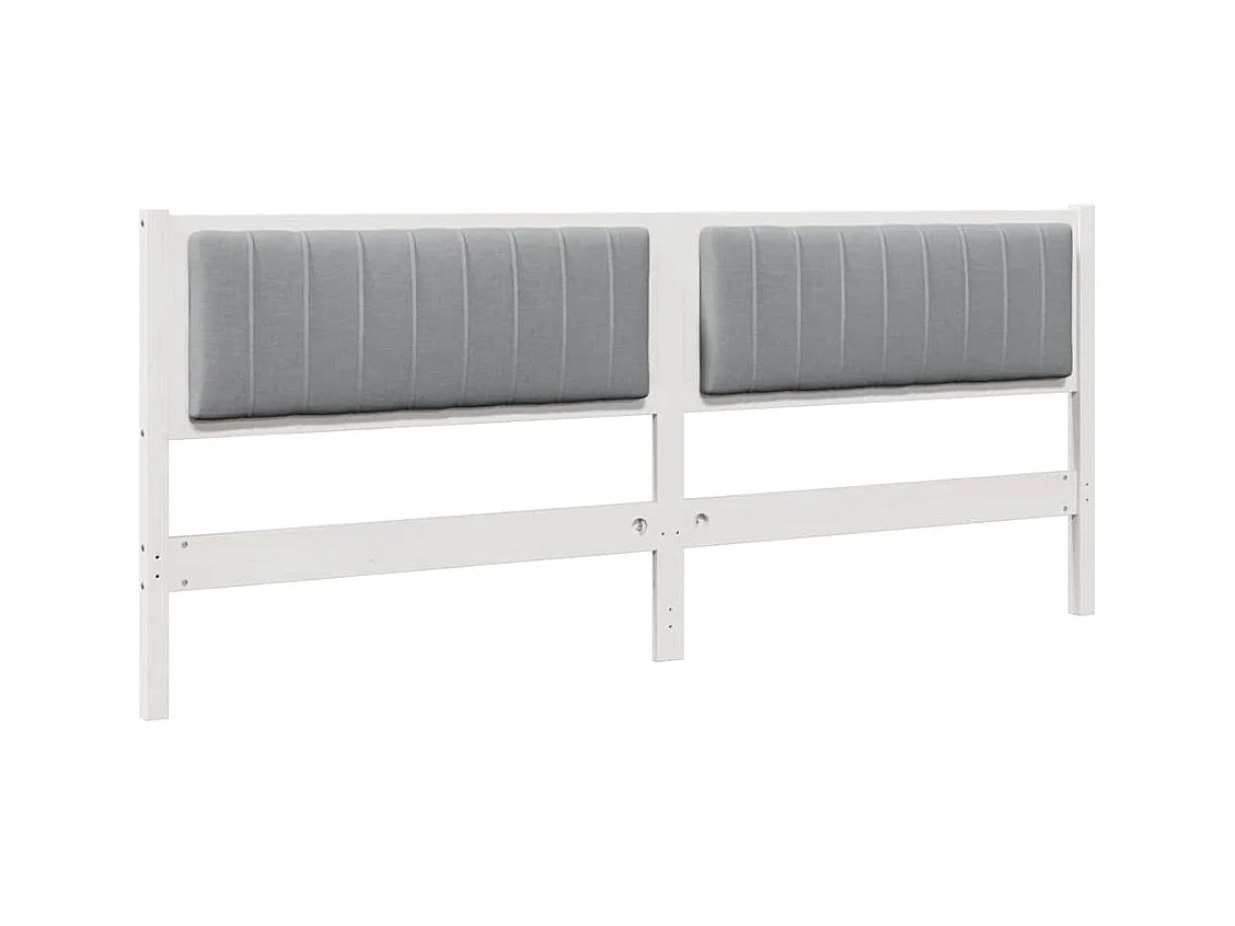 Cabeceira estofada com cabeceira Branco 200 cm