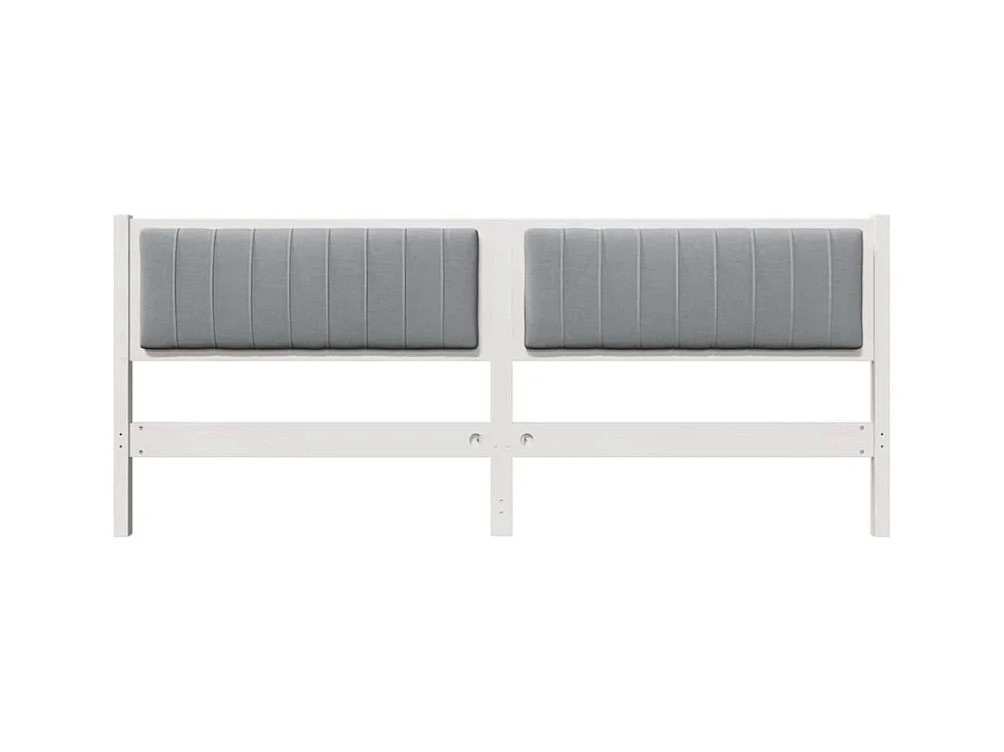 Cabeceira estofada com cabeceira Branco 200 cm