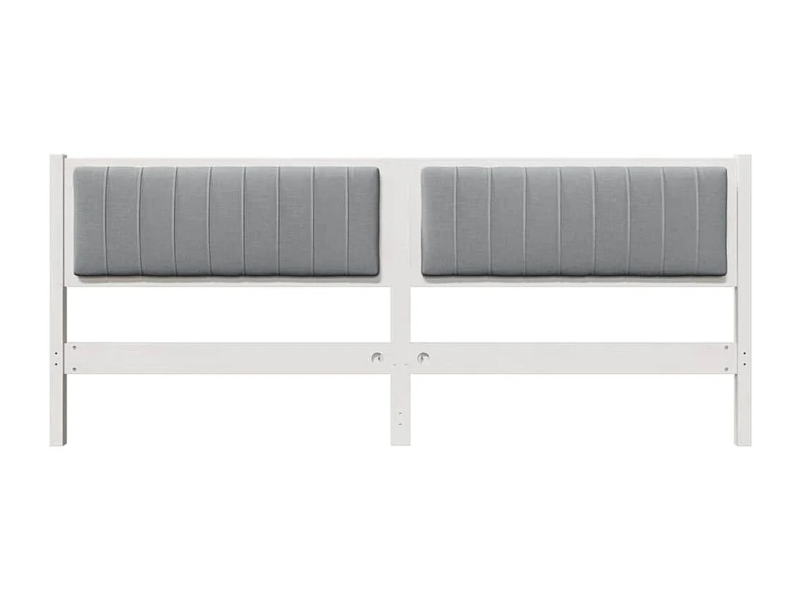 Cabeceira estofada com cabeceira Branco 200 cm