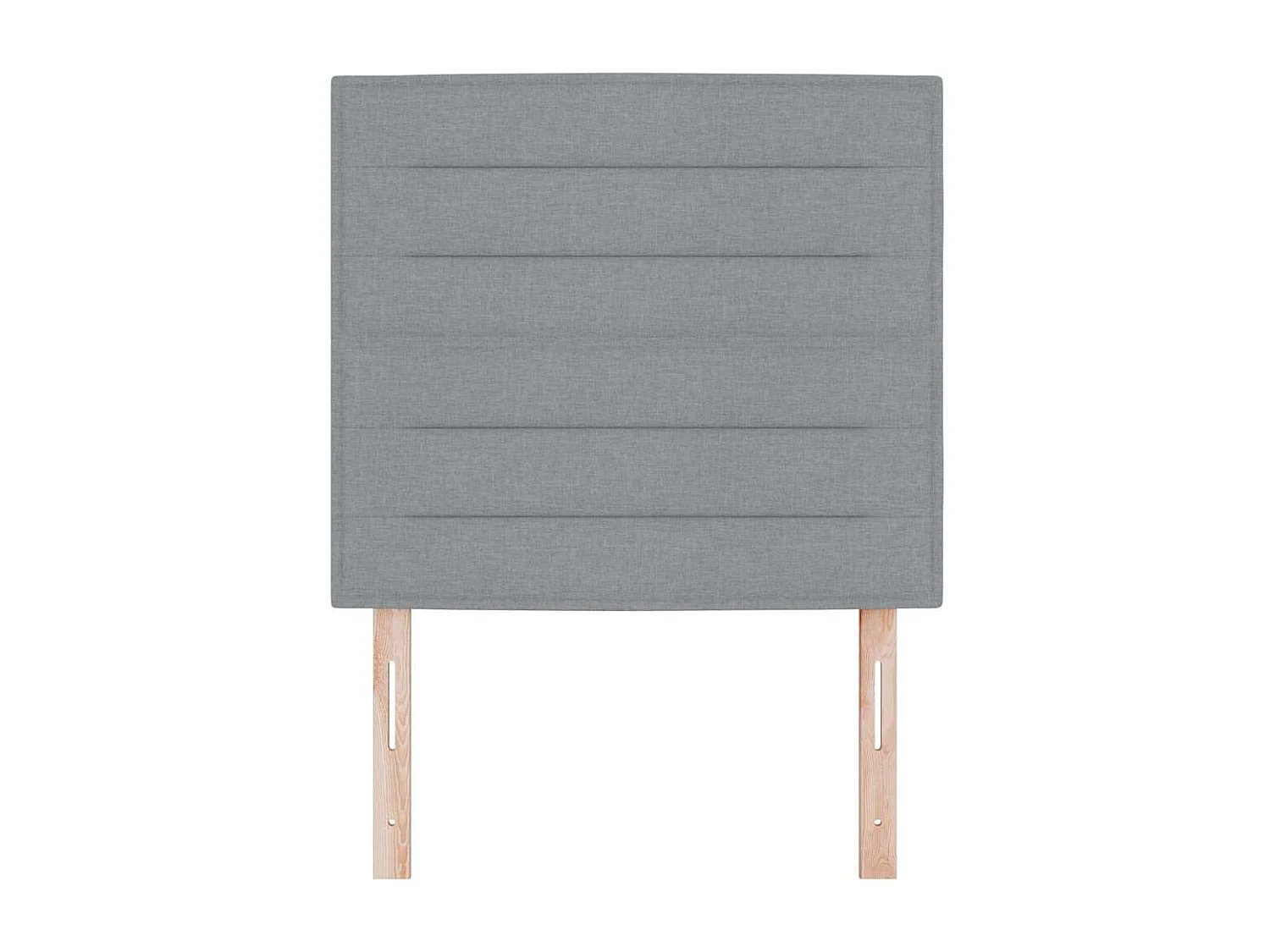 Tête de lit Hauteur réglable Manuel Gris clair 90 cm tissu