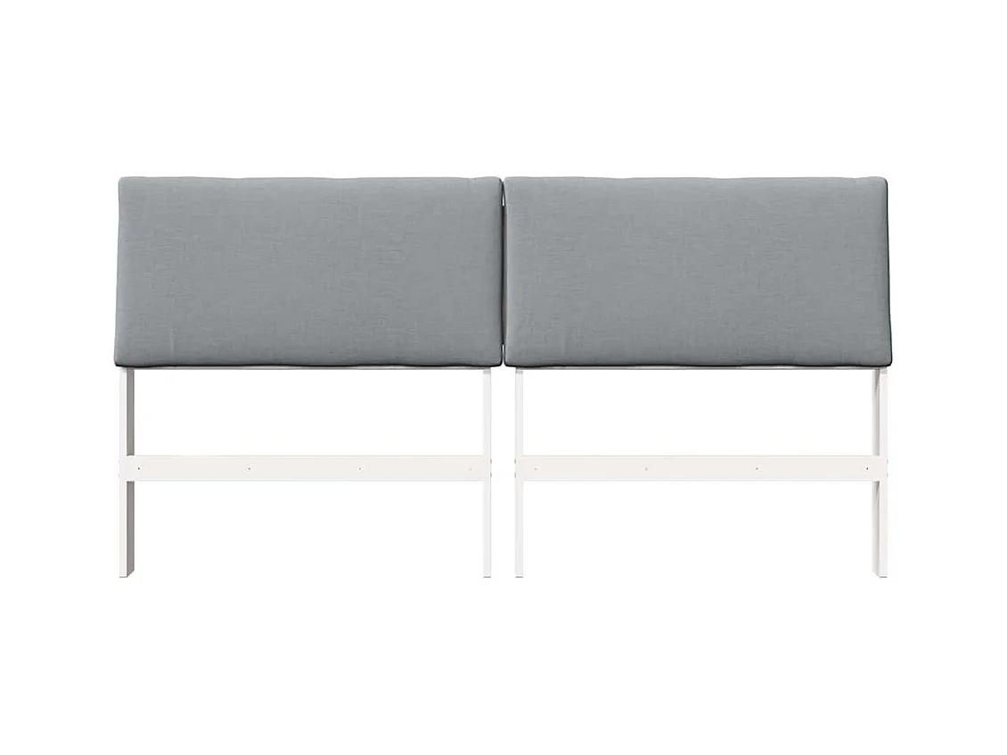 Cabeceira estofada Cinzento-claro 180 cm