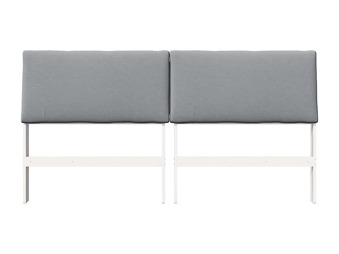 Cabeceira estofada Cinzento-claro 180 cm