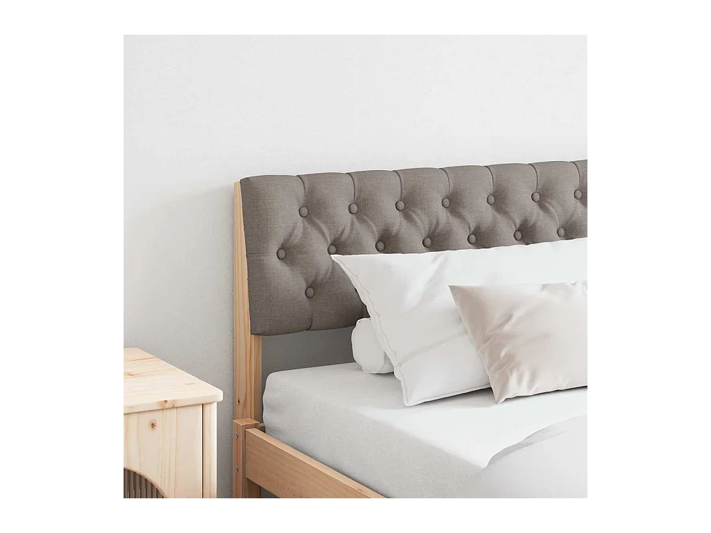Cabeceira estofada Cinzento-acastanhado 180 cm