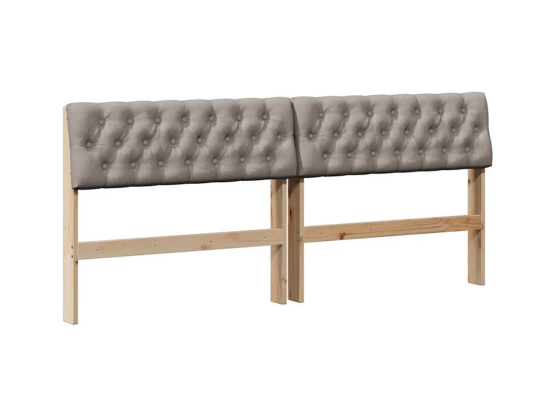 Cabeceira estofada Cinzento-acastanhado 180 cm