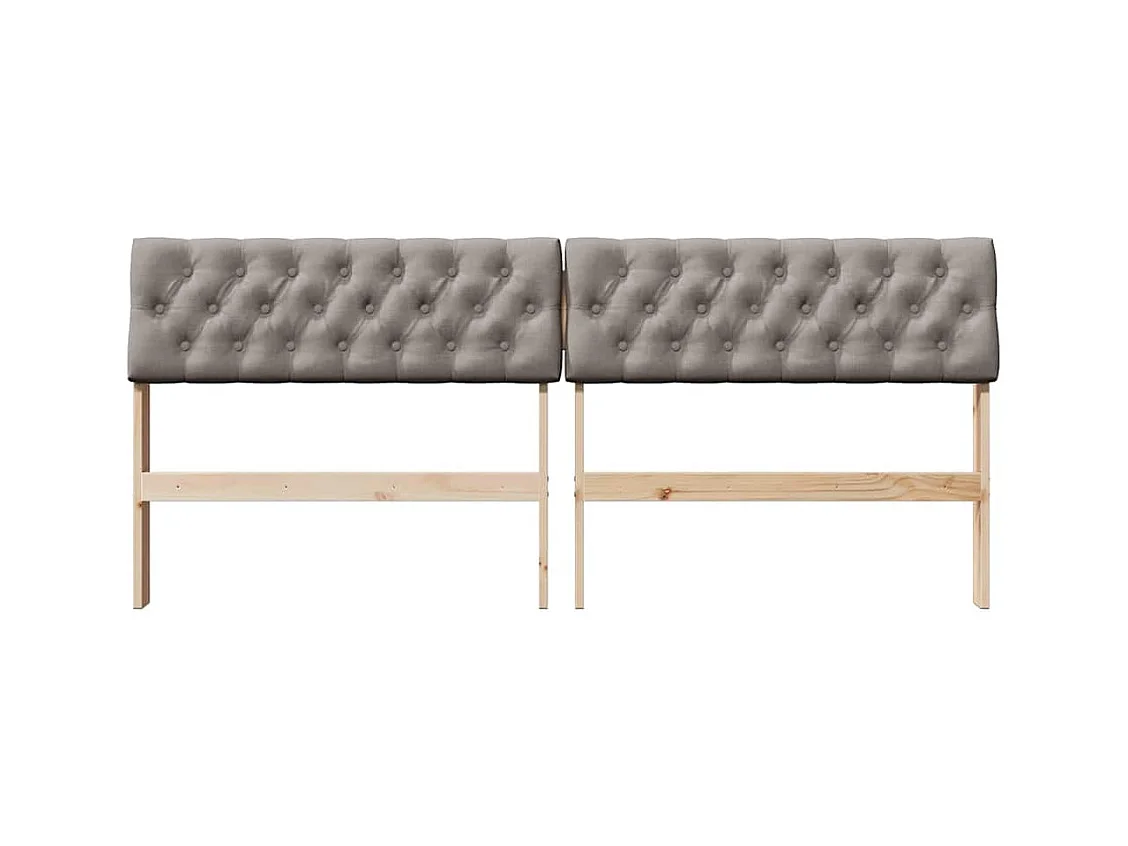 Cabeceira estofada Cinzento-acastanhado 180 cm