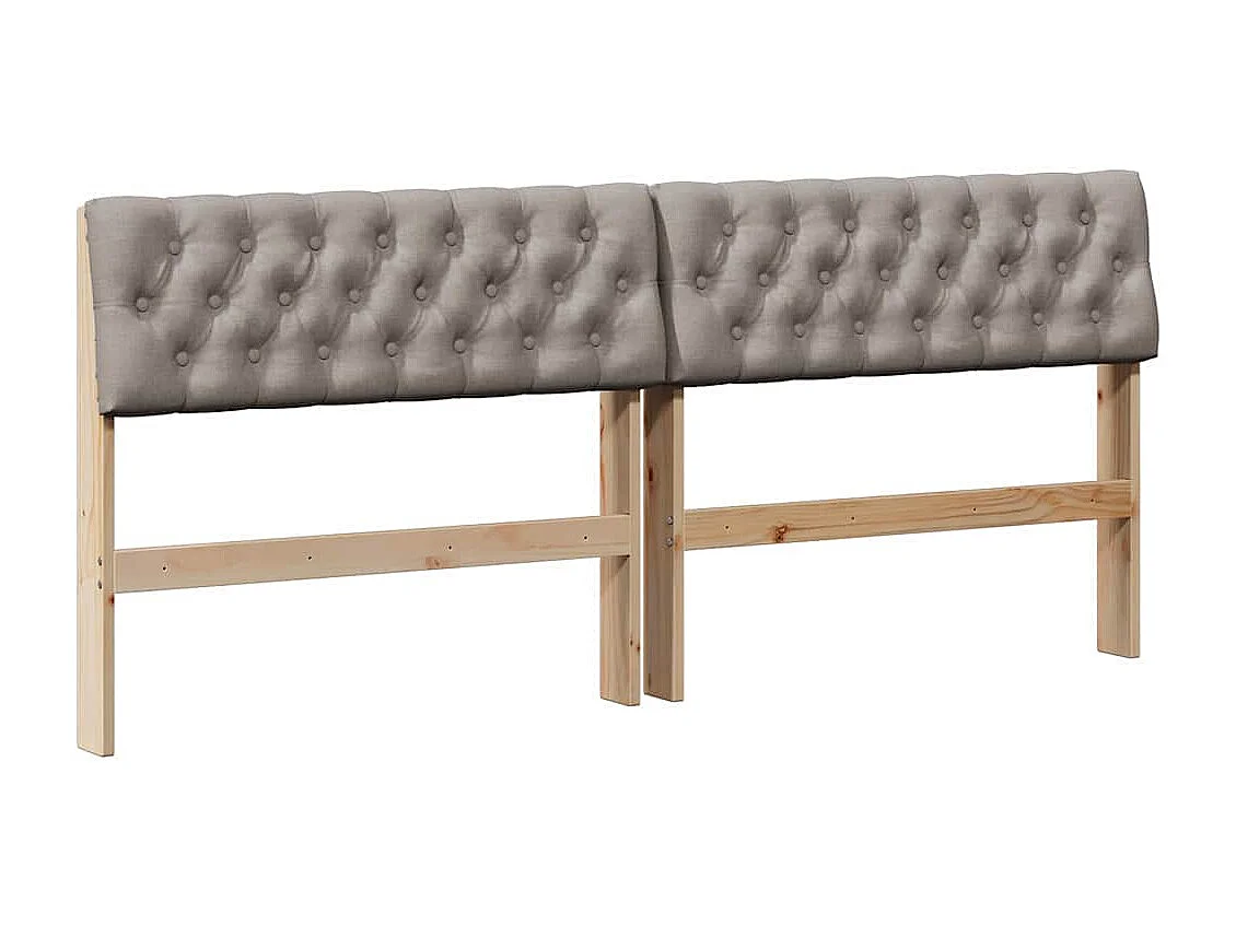 Cabeceira estofada Cinzento-acastanhado 180 cm