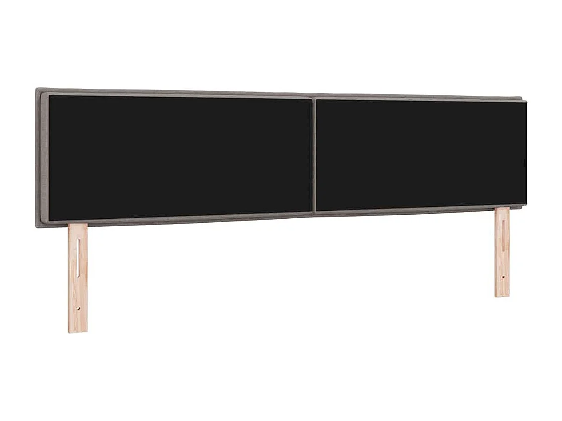 Cabecero LED con luces de tiras LED Manual Taupé 180 cm tela