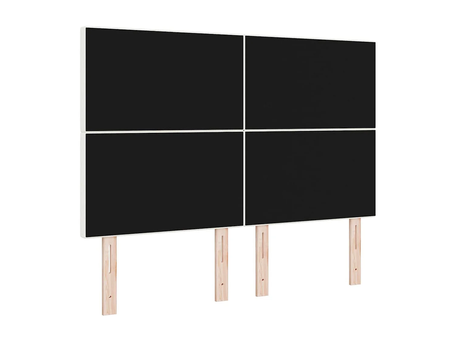 Tête de lit avec tête de lit Crème 160 cm Tissu côtelé