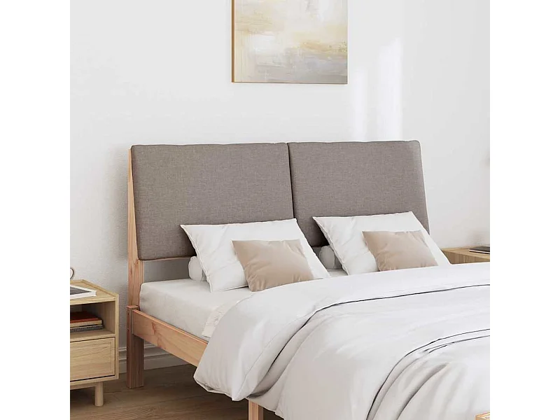 Cabeceira estofada Cinzento-acastanhado 160 cm